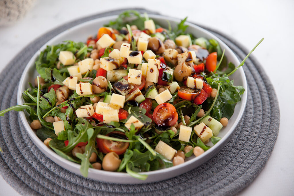 Cheddar Cheese and Chickpea Salad