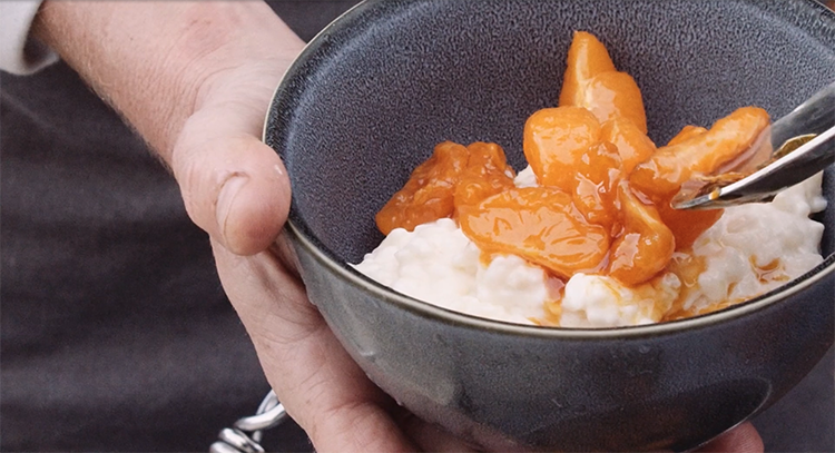 Caramelised Mandarin & Vanilla Rice Pudding