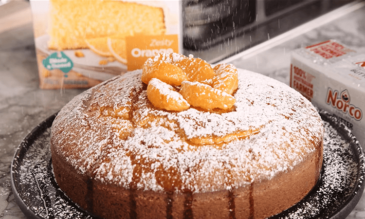 Orange Mandarin Drizzle Cake