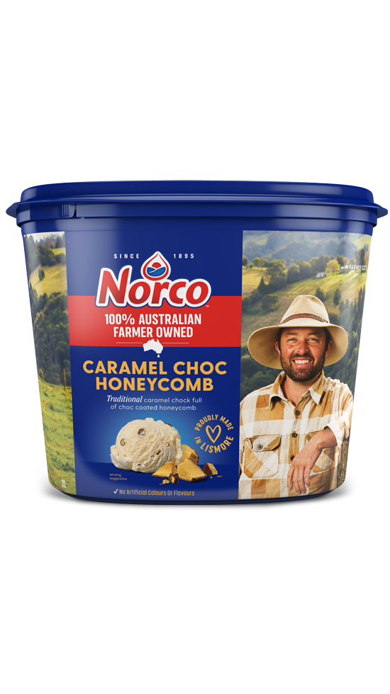 Norco 100% Australian Farmer Owned Caramel Choc Honeycomb