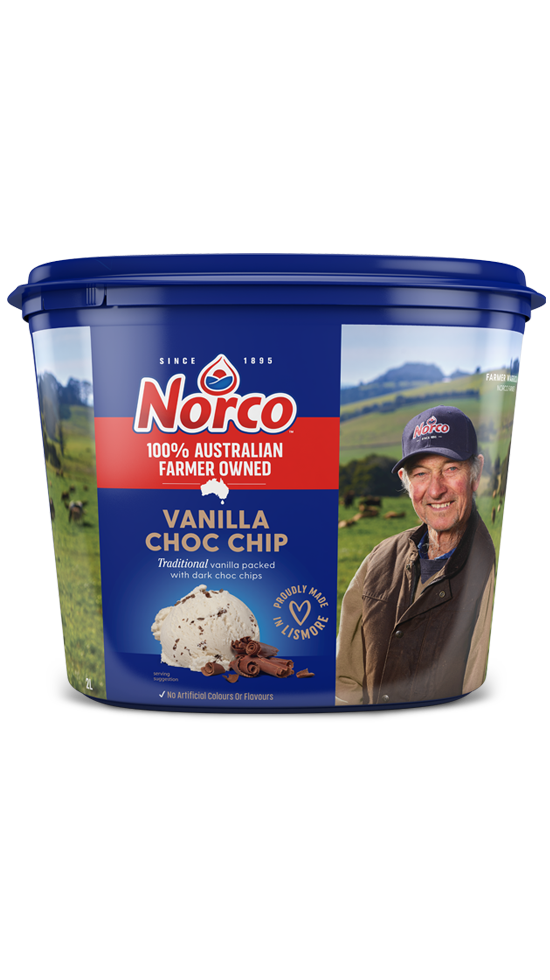 Norco 100% Australian Farmer Owned Vanilla Choc Chip